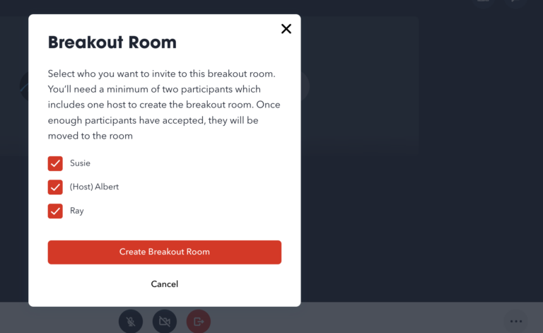 create breakout room