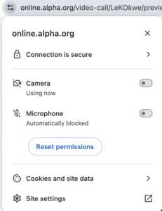 permissions option